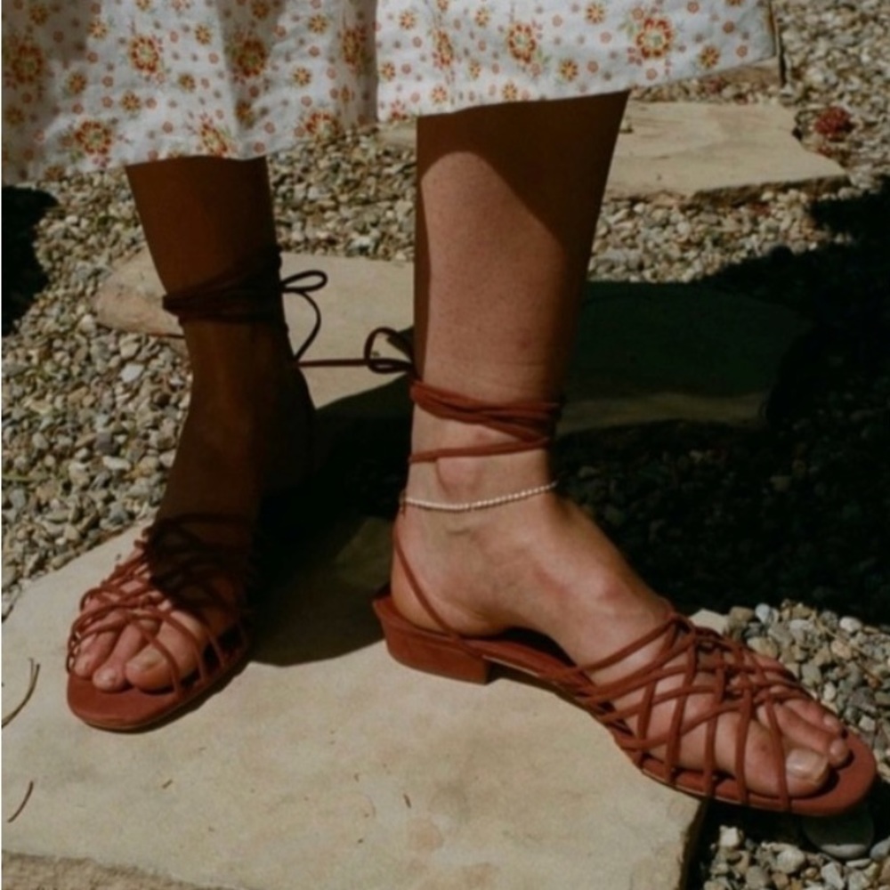 Doen Casimira Sandals in Rust Suede - 40 - ($382 on website)